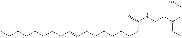 (E)-N-[2-[エチル(2-ヒドロキシエチル)アミノ]エチル]-9-オクタデセンアミド 化学構造式