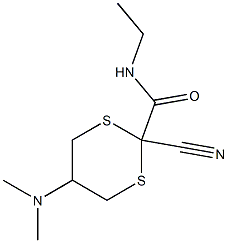 2-Cyano-5-(dimethylamino)-N-ethyl-1,3-dithiane-2-carboxamide