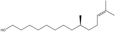 [R,(+)]-9,13-Dimethyl-12-tetradecene-1-ol Structure