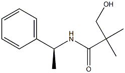 N-[(1S)-1-Phenylethyl]-3-hydroxy-2,2-dimethylpropanamide Struktur