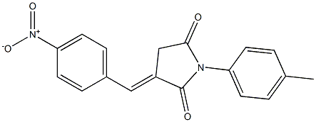 3-[(E)-4-Nitrobenzylidene]-1-(4-methylphenyl)pyrrolidine-2,5-dione Structure