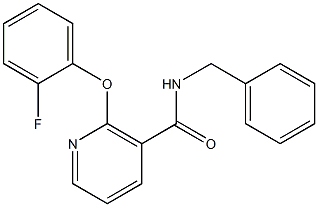 N-Benzyl-2-(2-fluorophenoxy)nicotinamide Struktur