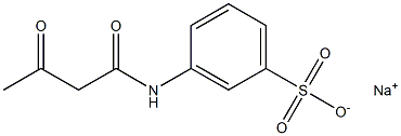 3-(Acetoacetylamino)benzenesulfonic acid sodium salt Struktur