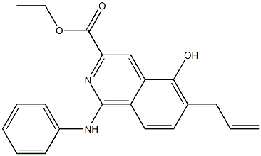 6-(2-Propenyl)-5-hydroxy-1-anilinoisoquinoline-3-carboxylic acid ethyl ester