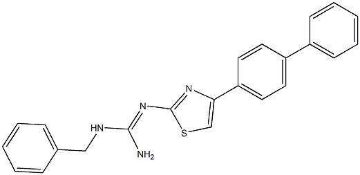 2-[[Amino(benzylamino)methylene]amino]-4-(4-phenylphenyl)thiazole