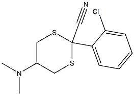 5-(Dimethylamino)-2-[2-chlorophenyl]-1,3-dithiane-2-carbonitrile