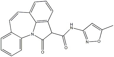 1,2-Dihydro-1-oxo-N-(5-methyl-3-isoxazolyl)indolo[1,7-ab][1]benzazepine-2-carboxamide Structure