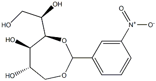 1-O,4-O-(3-Nitrobenzylidene)-D-glucitol,,结构式