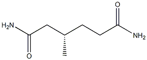 [S,(-)]-3-Methylhexanediamide Structure