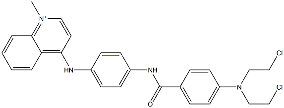  4-[[4-[4-[N,N-Bis(2-chloroethyl)amino]benzoylamino]phenyl]amino]-1-methylquinolinium