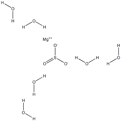 Magnesium sulfite hexahydrate,,结构式