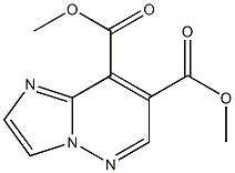 イミダゾ[1,2-b]ピリダジン-7,8-ジカルボン酸ジメチル 化学構造式