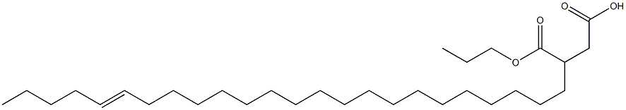 3-(19-Tetracosenyl)succinic acid 1-hydrogen 4-propyl ester,,结构式