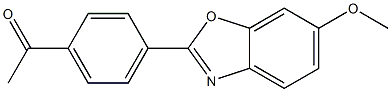 4'-(6-Methoxybenzoxazol-2-yl)acetophenone,,结构式