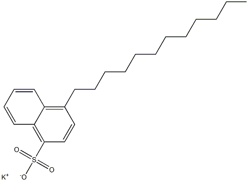 4-Dodecyl-1-naphthalenesulfonic acid potassium salt Structure