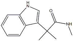 N-Methyl-2,2-dimethyl-2-(1H-indol-3-yl)acetamide Structure