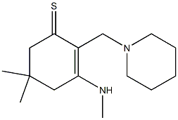  2-[(Piperidin-1-yl)methyl]-3-methylamino-5,5-dimethyl-2-cyclohexene-1-thione