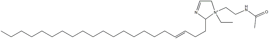 1-[2-(アセチルアミノ)エチル]-1-エチル-2-(3-ヘニコセニル)-3-イミダゾリン-1-イウム 化学構造式