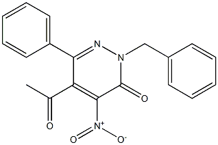  2-Benzyl-4-nitro-5-acetyl-6-phenylpyridazin-3(2H)-one