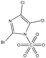 2-Bromo-4,5-dichloro 1-pentoxymethyl-1H-imidazole 结构式