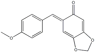 6-(4-Methoxybenzylidene)-1,3-benzodioxole-5(6H)-one Struktur