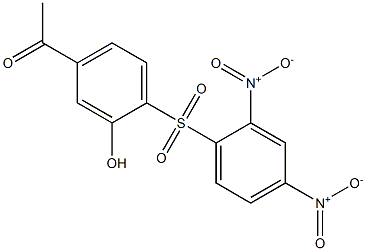 5-Acetyl-2-[(2,4-dinitrophenyl)sulfonyl]phenol Structure