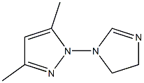 3,5-Dimethyl-1-[(4,5-dihydro-1H-imidazol)-1-yl]-1H-pyrazole,,结构式