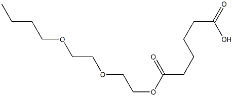 アジピン酸水素1-[2-(2-ブトキシエトキシ)エチル] 化学構造式