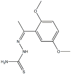 1-[1-(2,5-Dimethoxyphenyl)ethylidene]thiosemicarbazide,,结构式