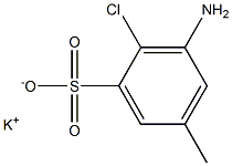 3-Amino-2-chloro-5-methylbenzenesulfonic acid potassium salt,,结构式