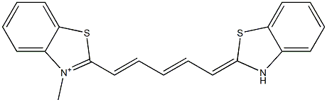 3-Methyl-2-[5-[benzothiazol-2(3H)-ylidene]-1,3-pentadienyl]benzothiazol-3-ium