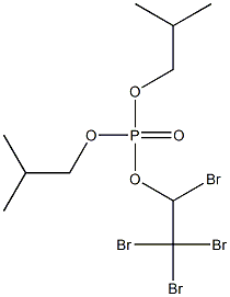 りん酸ジイソブチル1,2,2,2-テトラブロモエチル 化学構造式