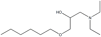 1-Diethylamino-3-hexyloxy-2-propanol Structure