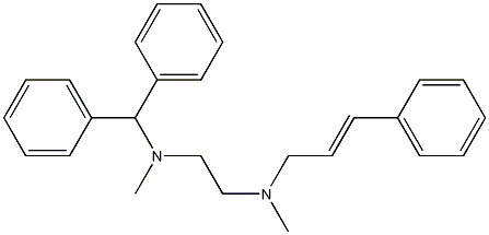 N-(3-Phenyl-2-propenyl)-N,N'-dimethyl-N'-diphenylmethyl-1,2-ethanediamine Structure