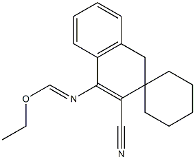 4-(Ethoxymethyleneamino)spiro[naphthalene-2(1H),1'-cyclohexane]-3-carbonitrile|