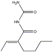 (2-Ethylidenehexanoyl)urea Structure