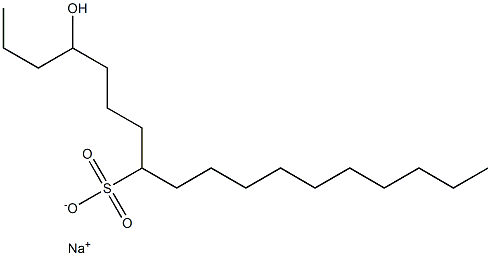 4-Hydroxyoctadecane-8-sulfonic acid sodium salt Structure