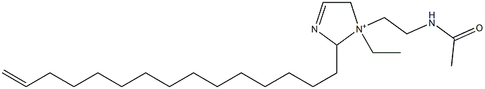 1-[2-(Acetylamino)ethyl]-1-ethyl-2-(14-pentadecenyl)-3-imidazoline-1-ium,,结构式