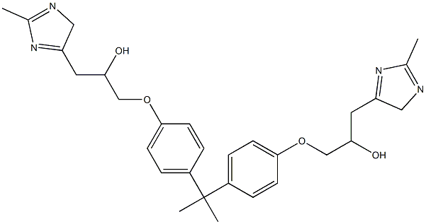  1,1'-(2,2-Propanediyl)bis[(4,1-phenylene)oxy]bis[3-(2-methyl-4H-imidazol-5-yl)-2-propanol]