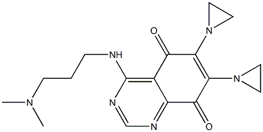 6,7-Bis(1-aziridinyl)-4-(3-dimethylaminopropylamino)quinazoline-5,8-dione