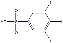 3,4,5-Triiodobenzenesulfonic acid Structure