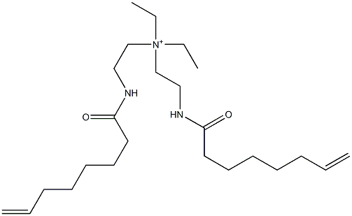 N,N-Diethyl-2-(7-octenoylamino)-N-[2-(7-octenoylamino)ethyl]ethanaminium Structure