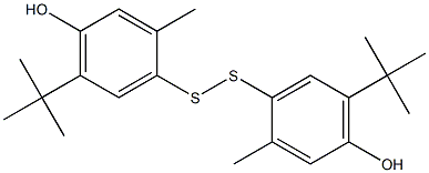 4,4'-Dithiobis(3-methyl-6-tert-butylphenol) 结构式