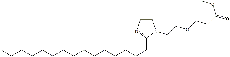 2-ペンタデシル-1-[2-(2-メトキシカルボニルエトキシ)エチル]-2-イミダゾリン 化学構造式