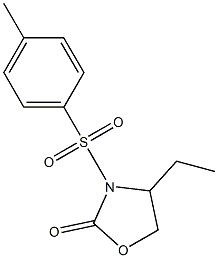 4-Ethyl-3-(4-methylphenylsulfonyl)oxazolidin-2-one 结构式