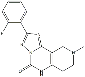 2-(2-Fluorophenyl)-6,7,8,9-tetrahydro-8-methyl-1,3,3a,5,8-pentaaza-3aH-benz[e]inden-4(5H)-one