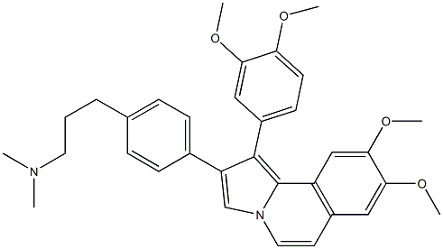 8,9-Dimethoxy-1-(3,4-dimethoxyphenyl)-2-[4-[3-(dimethylamino)propyl]phenyl]pyrrolo[2,1-a]isoquinoline