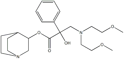  2-Hydroxy-2-phenyl-3-[bis(2-methoxyethyl)amino]propionic acid 3-quinuclidinyl ester