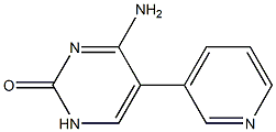 5-(3-Pyridyl)-4-aminopyrimidin-2(1H)-one,,结构式