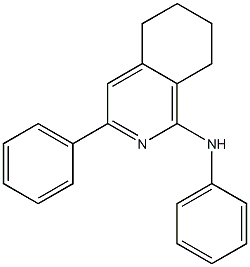 5,6,7,8-Tetrahydro-N,3-diphenylisoquinolin-1-amine,,结构式